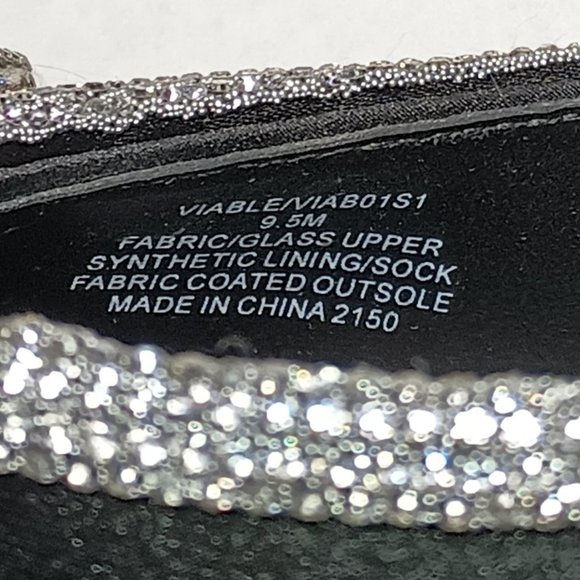 Steve Madden Viable Black with Rhinestones 4.5 inch High Heels - Picture 9 of 9